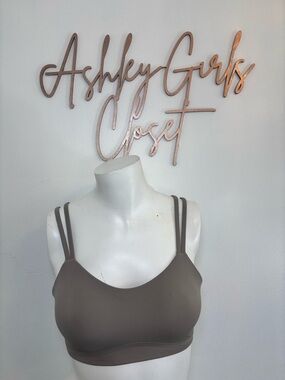 lululemon athletica Double-Strap Scoop Bralette in Taupe